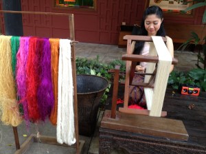 Spinning silk