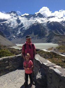 J and Z on Hooker Glacier Walk