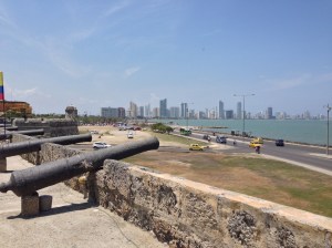 View of modern Cartagena