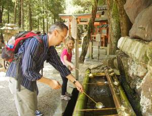 Washing hands at Nara