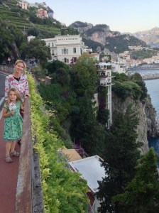 Walk to Amalfi - one of the few sections with a sidewalk