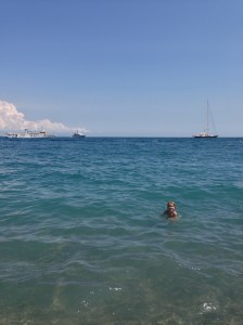 Swimming - Zara's favorite activity