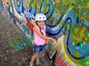 Zara's contribution to the John Lennon Wall